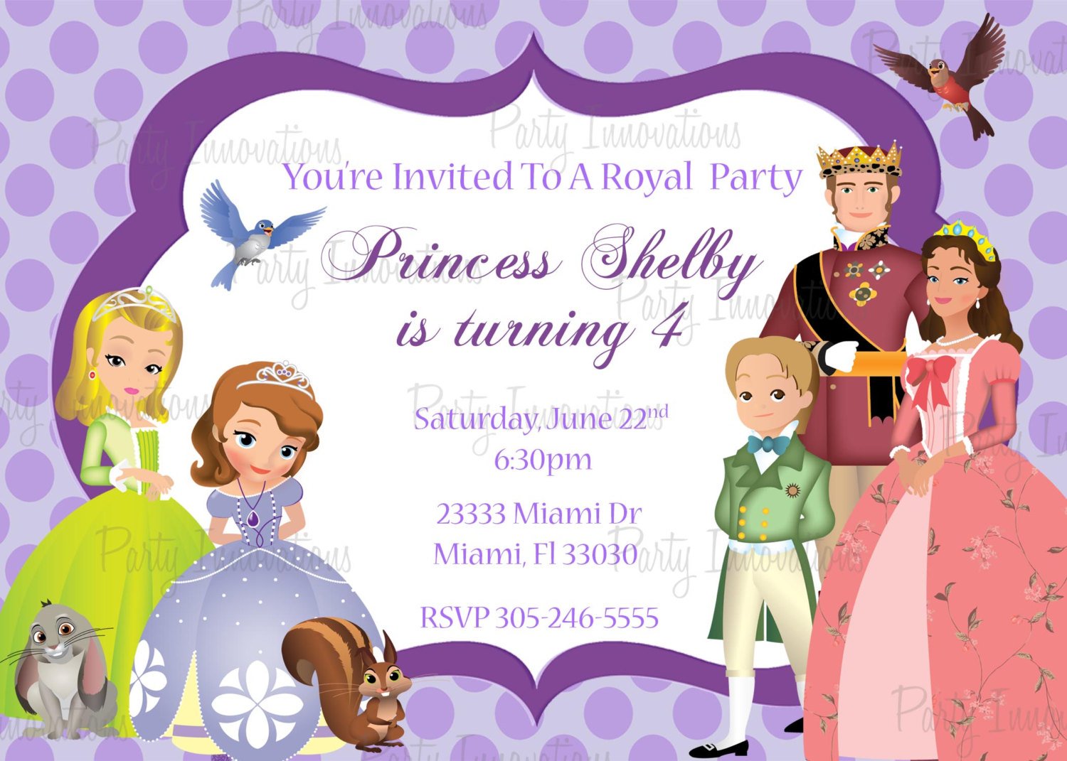 Princess Sofia Birthday Invitations Ideas â Bagvania Invitations Ideas